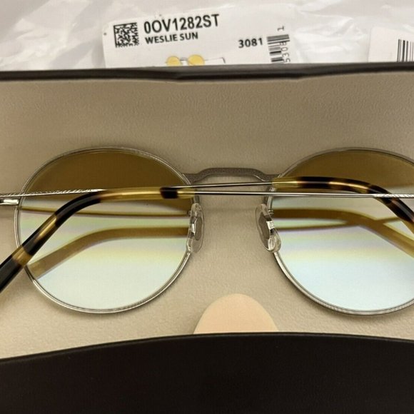 OLIVER PEOPLES WESLIE Optical Frames in White Gold MSRP $601 Rare Find main image 12